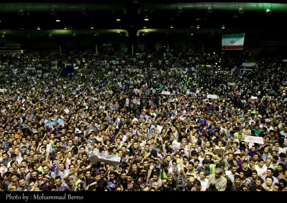 همایش انتخاباتی حسن روحانی در ورزشگاه شیرودی تهران 